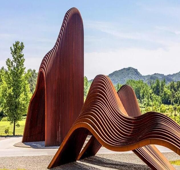 青龙锈钢板造型